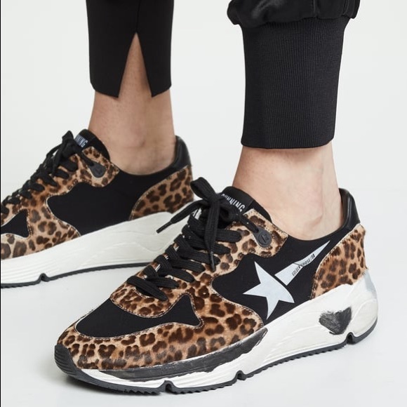 leopard running sneakers